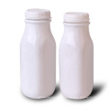 360ml white french square glass bottle for milk